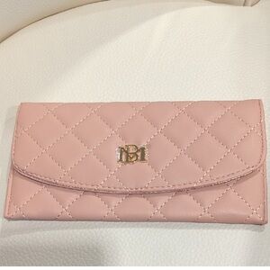 Elegant Badgley Mischka Pink Quilted Wallet